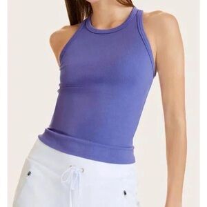 MATCHING SET Women's Periwinkle Sleeveless Athletic Top & Sports Bra